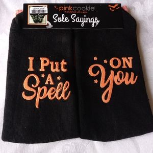 Halloween socks, I put a spell on You". NWT
